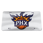 Phoenix Suns SILVER Specialty Acrylic License Plate