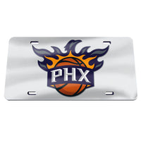 Phoenix Suns SILVER Specialty Acrylic License Plate