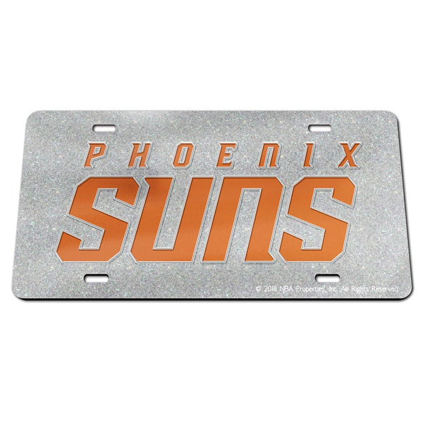 Phoenix Suns GLITTER Specialty Acrylic License Plate