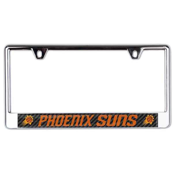 Phoenix Suns CARBON Lic Plate Frame B/O Printed