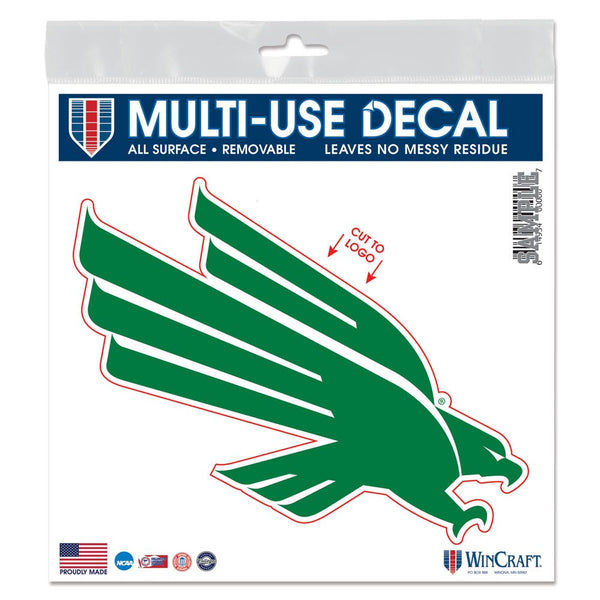 North Texas Mean Green All Surface Decal 6" x 6"