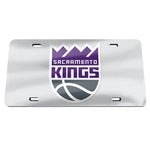 Sacramento Kings SILVER Specialty Acrylic License Plate