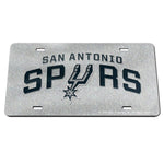 San Antonio Spurs GLITTER Specialty Acrylic License Plate