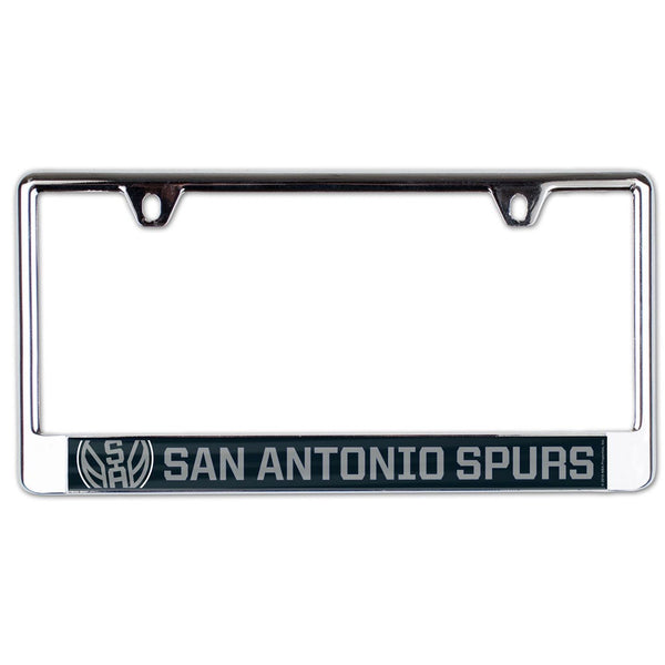 San Antonio Spurs MEGA Lic Plate Frame B/O Printed