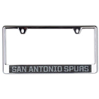 San Antonio Spurs GLITTER Lic Plate Frame B/O Printed