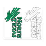 Wholesale-North Texas Mean Green Foiled Window Decals 4" x 7"