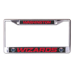 Washington Wizards CARBON Lic Plt Frame S/L Printed