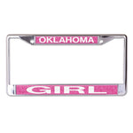 Wholesale-Oklahoma Sooners GLITTER BACKGROUND Lic Plt Frame S/L Printed