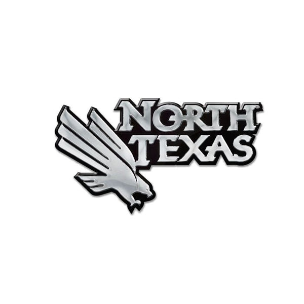 Wholesale-North Texas Mean Green Chrome Free Form Auto Emblem