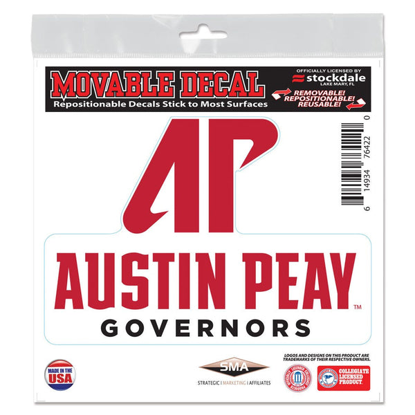 Austin Peay State Governors All Surface Decal 6" x 6"