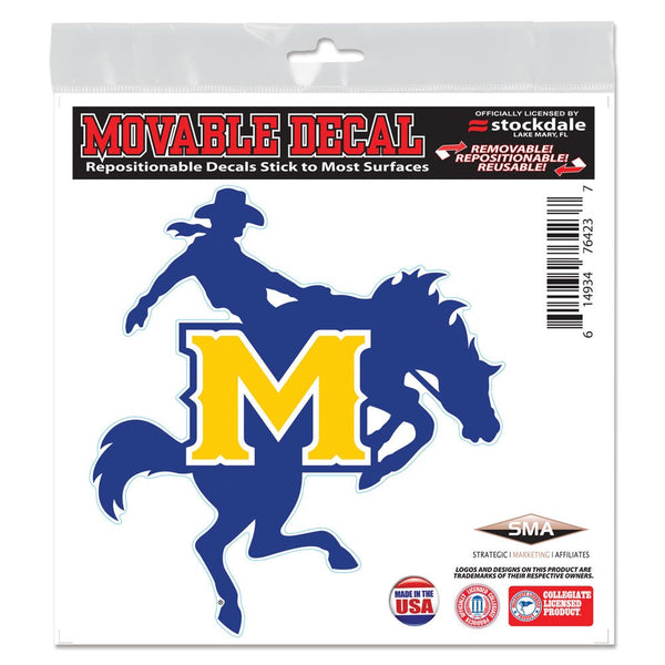 McNeese State Cowboys All Surface Decal 6" x 6"