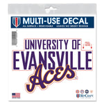 Evansville Purple Aces All Surface Decal 6" x 6"