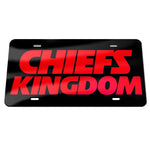 Kansas City Chiefs Specialty Acrylic License Plate