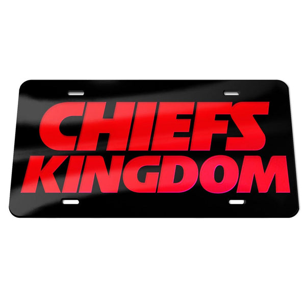 Kansas City Chiefs Specialty Acrylic License Plate