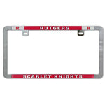 Wholesale-Rutgers Scarlet Knights Metal Lic. Plate Frame Slim