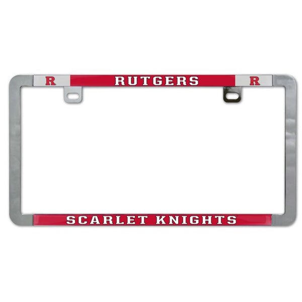 Wholesale-Rutgers Scarlet Knights Metal Lic. Plate Frame Slim