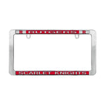 Wholesale-Rutgers Scarlet Knights Lic Plt Frame Metal Thin Rim Value