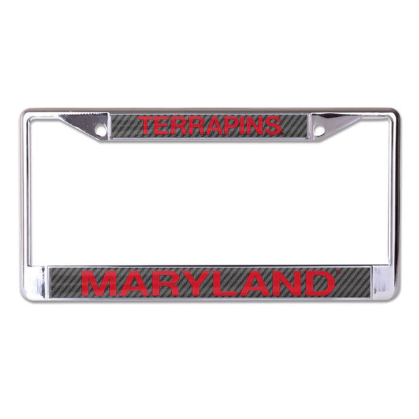 Wholesale-Maryland Terrapins CARBON Lic Plt Frame S/L Printed