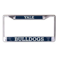 Wholesale-Yale Bulldogs MEGA Lic Plt Frame S/L Printed