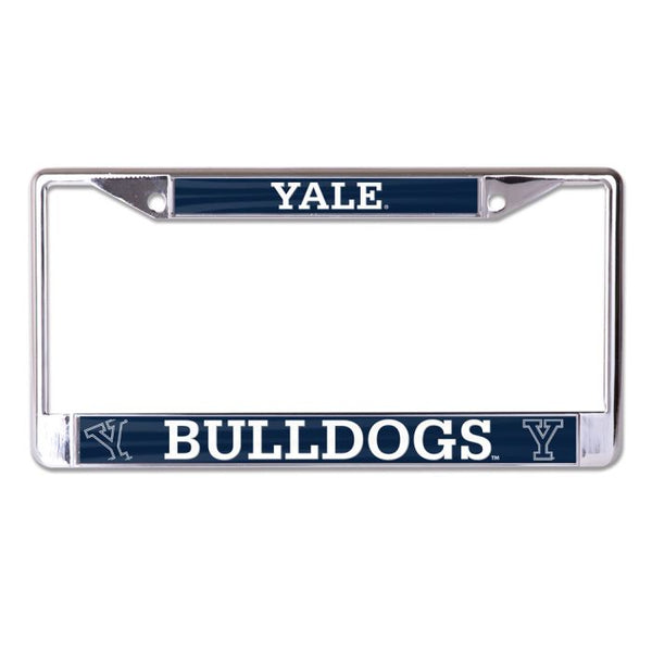 Wholesale-Yale Bulldogs MEGA Lic Plt Frame S/L Printed