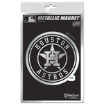 Houston Astros Metallic Magnets 3" x 5"