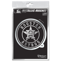 Houston Astros Metallic Magnets 3" x 5"