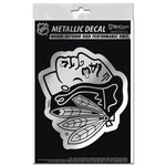 Chicago Blackhawks Decal Metallic 3" x 5"