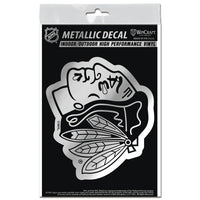 Chicago Blackhawks Decal Metallic 3" x 5"