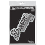 Atlanta Braves Metallic Magnets 3" x 5"