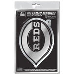 Cincinnati Reds Metallic Magnets 3" x 5"