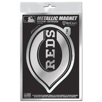 Cincinnati Reds Metallic Magnets 3" x 5"