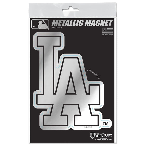 Los Angeles Dodgers Metallic Magnets 3" x 5"