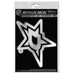 Dallas Stars Decal Metallic 3" x 5"