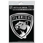 Florida Panthers Decal Metallic 3" x 5"