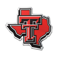 Wholesale-Texas Tech Red Raiders STATE Acrylic Auto Emblem