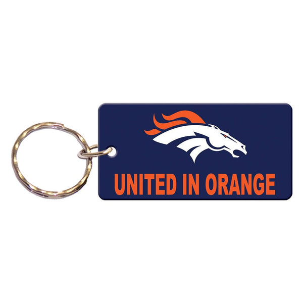 Denver Broncos Keychain Rectangle