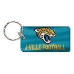 Jacksonville Jaguars SLOGAN Keychain Rectangle