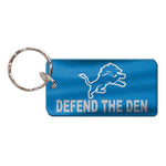 Detroit Lions SLOGAN Keychain Rectangle