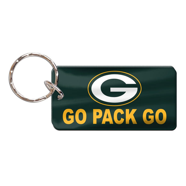 Green Bay Packers Keychain Rectangle