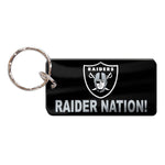 Las Vegas Raiders SLOGAN Keychain Rectangle