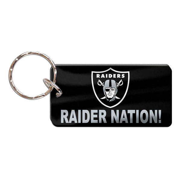 Las Vegas Raiders SLOGAN Keychain Rectangle