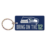 Seattle Seahawks SLOGAN Keychain Rectangle