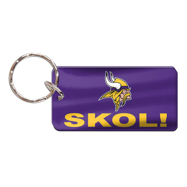 Minnesota Vikings SLOGAN Keychain Rectangle