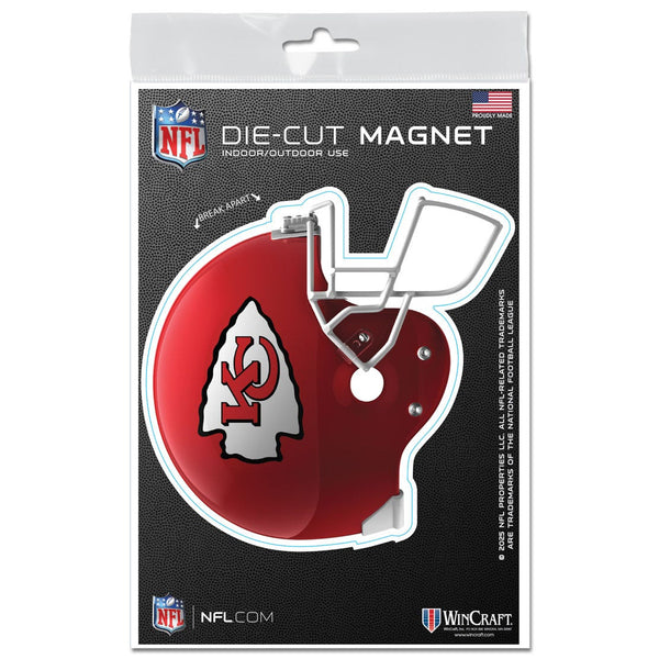 Kansas City Chiefs HELMET Outdoor Magnets 3" x 5"
