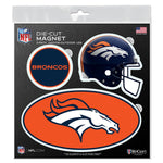Denver Broncos Outdoor Magnets 6" x 6"