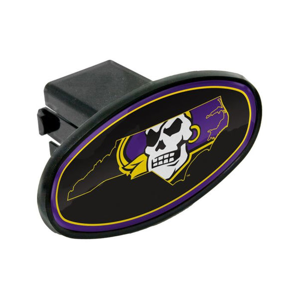 Wholesale-East Carolina Pirates Oval 2" Hitch Receiver