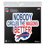 Buffalo Bills SLOGAN Outdoor Magnets 6" x 6"