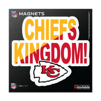 Kansas City Chiefs SLOGAN Outdoor Magnets 6" x 6"