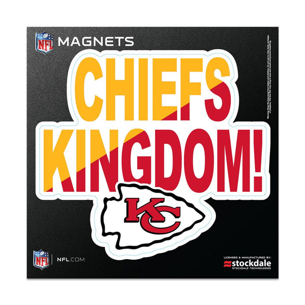 Kansas City Chiefs SLOGAN Outdoor Magnets 6" x 6"