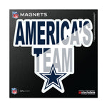 Dallas Cowboys SLOGAN Outdoor Magnets 6" x 6"